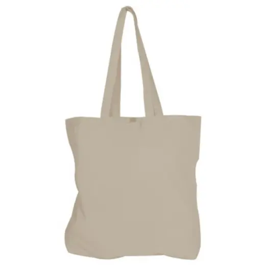 140g Cotton Gusset Tote Bag Natural Front